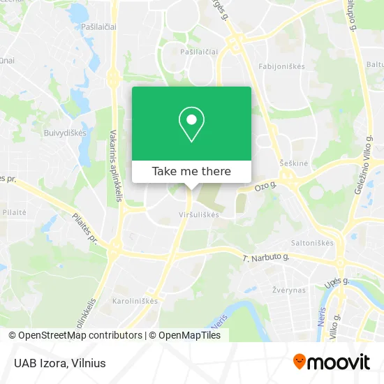 Карта UAB Izora