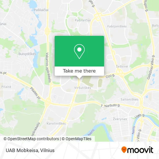 Карта UAB Mobkeisa