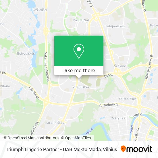 Triumph Lingerie Partner - UAB Mekta Mada map