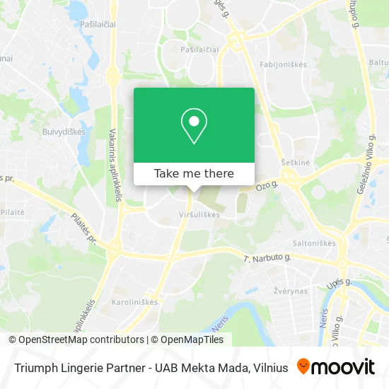 Карта Triumph Lingerie Partner - UAB Mekta Mada