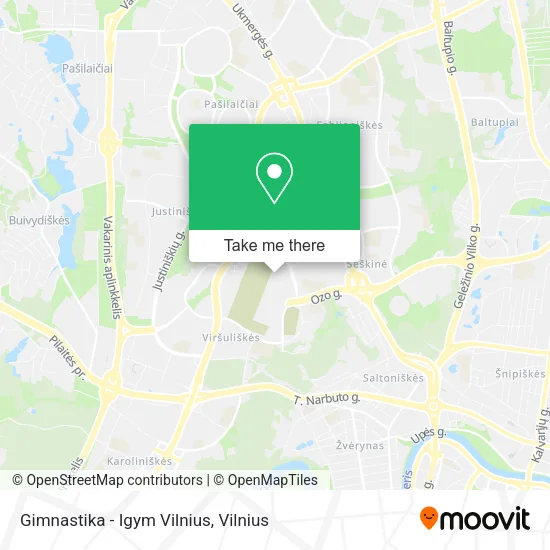 Карта Gimnastika - Igym Vilnius