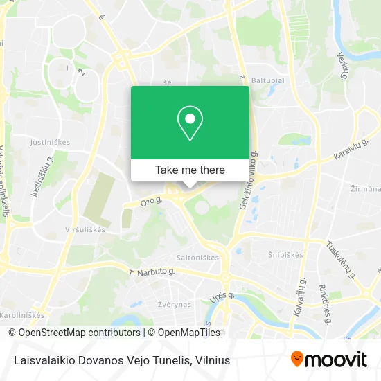 Карта Laisvalaikio Dovanos Vejo Tunelis