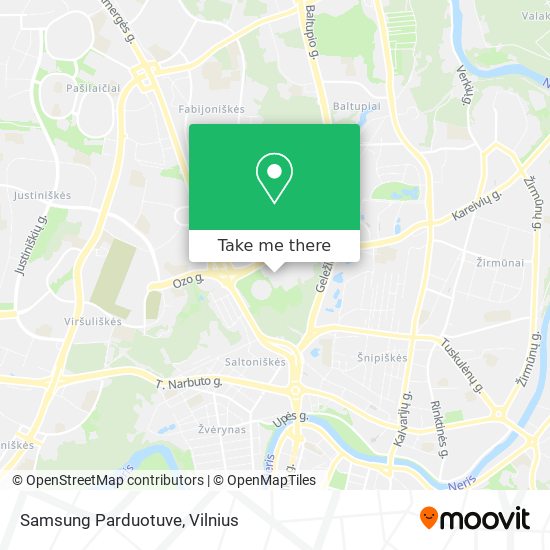 Samsung Parduotuve map