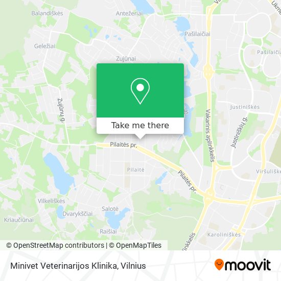 Карта Minivet Veterinarijos Klinika