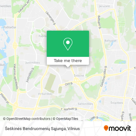 Šeškinės Bendruomenių Sąjunga map