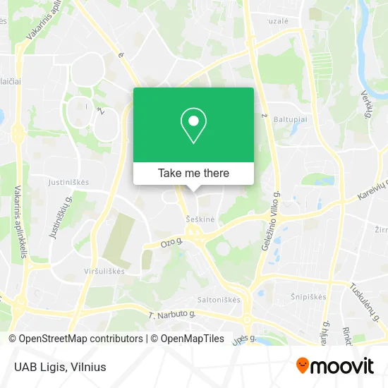 Карта UAB Ligis
