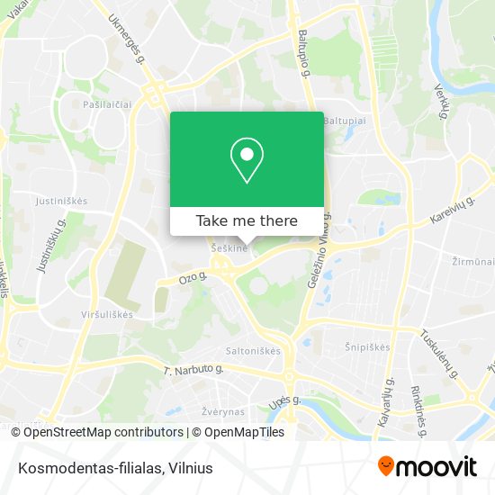 Kosmodentas-filialas map