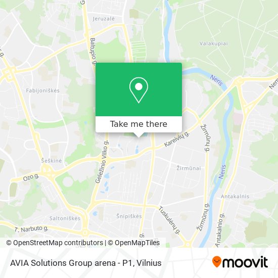 Карта AVIA Solutions Group arena - P1