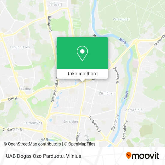Карта UAB Dogas Ozo Parduotu