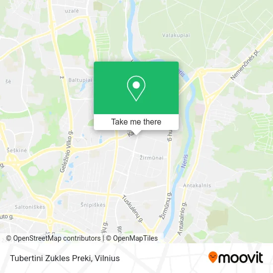 Карта Tubertini Zukles Preki