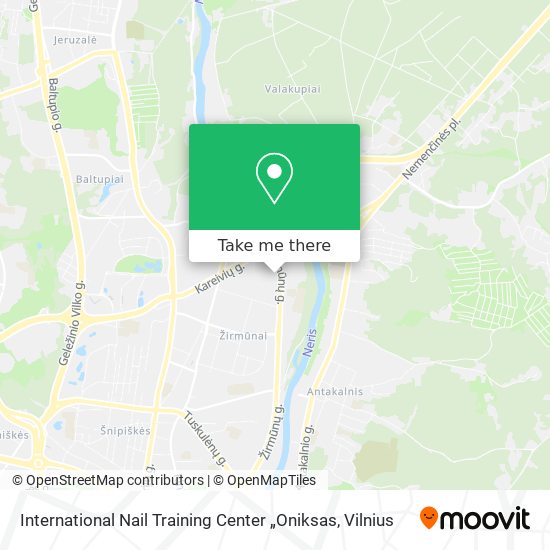 International Nail Training Center „Oniksas map