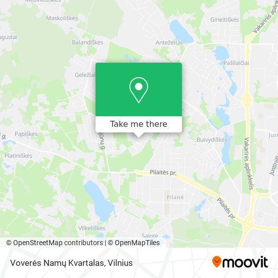 Voverės Namų Kvartalas map