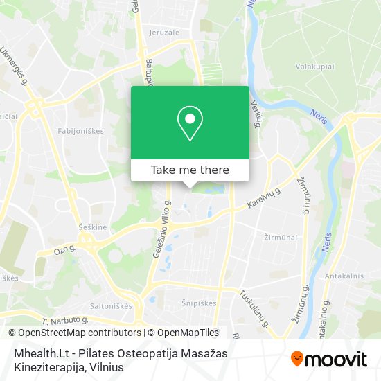 Mhealth.Lt - Pilates Osteopatija Masažas Kineziterapija map