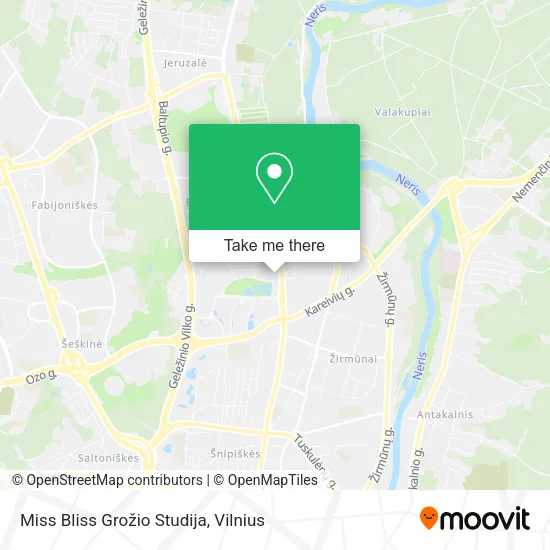 Карта Miss Bliss Grožio Studija