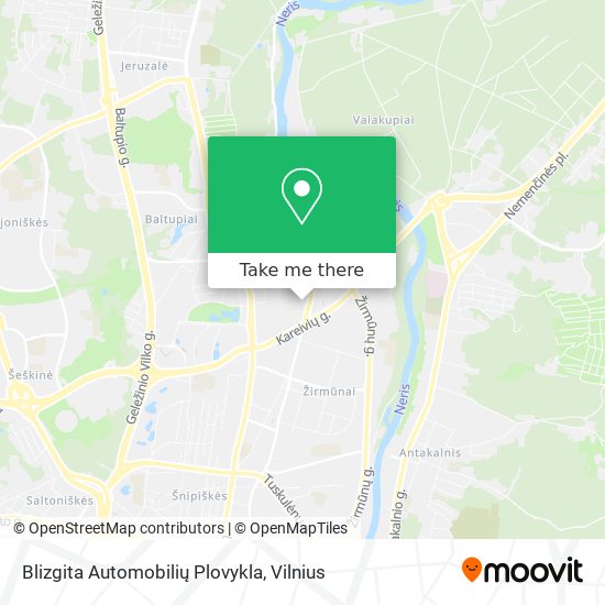 Blizgita Automobilių Plovykla map