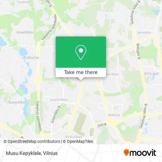 Карта Musu Kepyklele