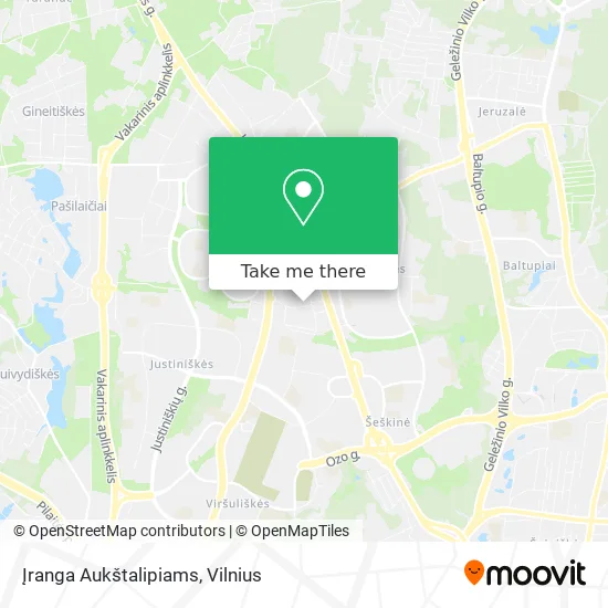 Карта Įranga Aukštalipiams