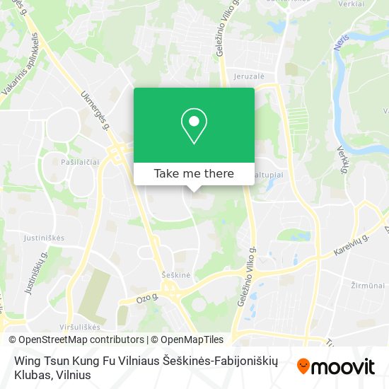 Wing Tsun Kung Fu Vilniaus Šeškinės-Fabijoniškių Klubas map