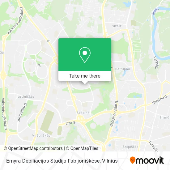 Карта Emyra Depiliacijos Studija Fabijoniškėse