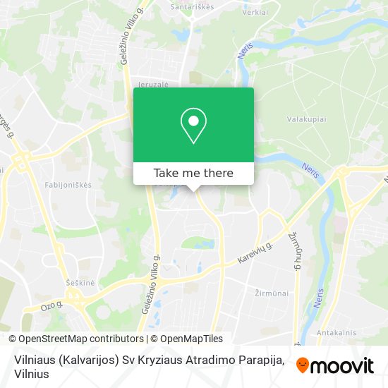 Vilniaus (Kalvarijos) Sv Kryziaus Atradimo Parapija map