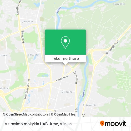 Vairavimo mokykla UAB Jtmc map