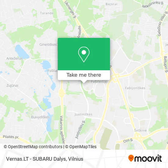 Карта Vernas.LT - SUBARU Dalys