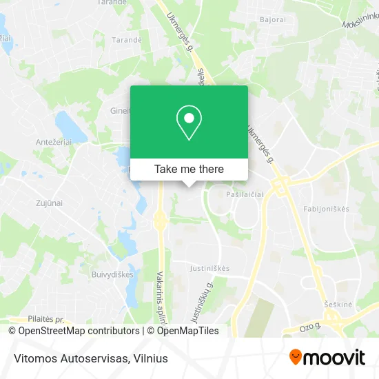 Карта Vitomos Autoservisas