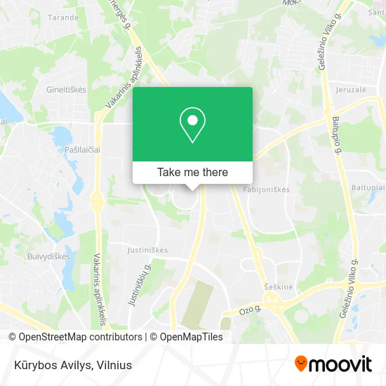 Карта Kūrybos Avilys