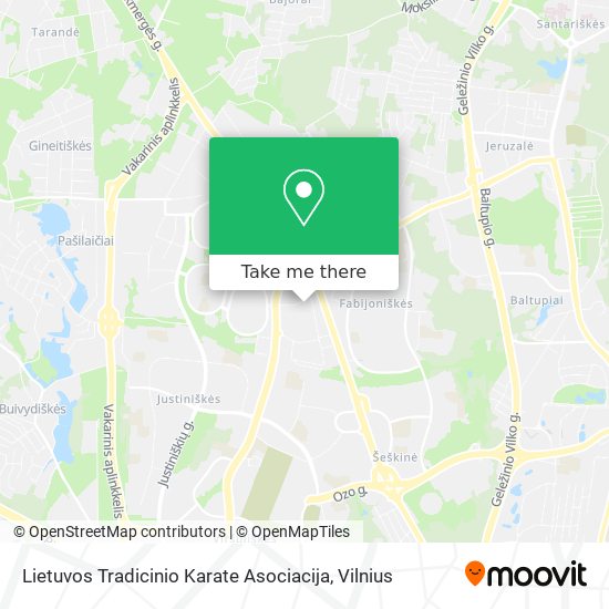 Lietuvos Tradicinio Karate Asociacija map