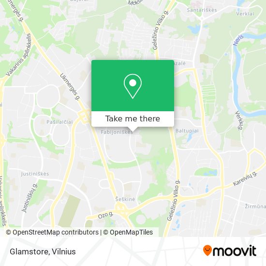 Glamstore map