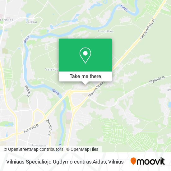 Карта Vilniaus Specialiojo Ugdymo centras,Aidas
