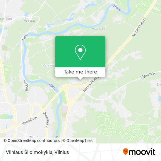Vilniaus Šilo mokykla map