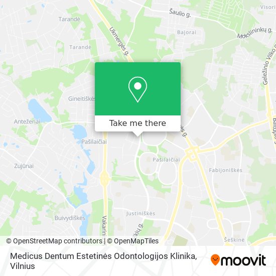 Medicus Dentum Estetinės Odontologijos Klinika map