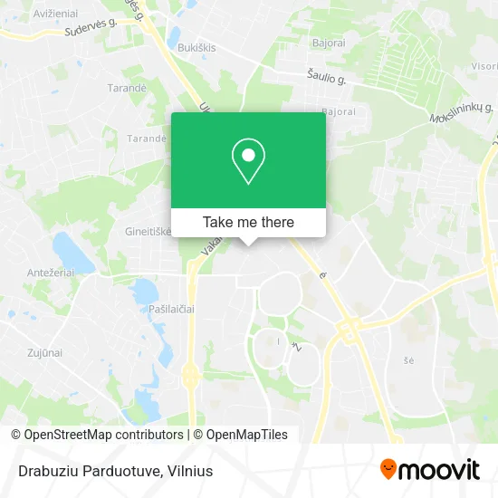 Карта Drabuziu Parduotuve