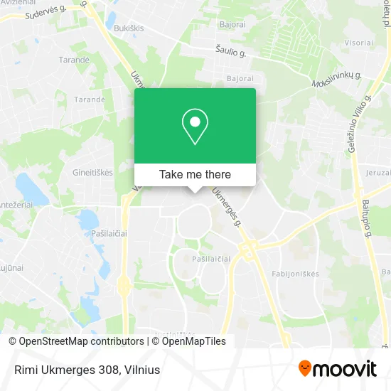 Карта Rimi Ukmerges 308