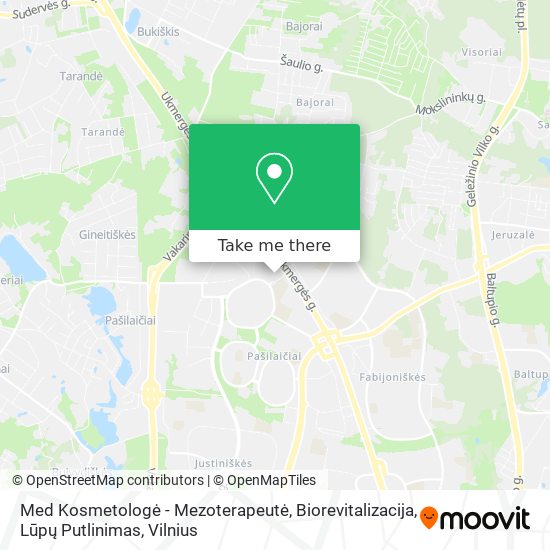 Med Kosmetologė - Mezoterapeutė, Biorevitalizacija, Lūpų Putlinimas map