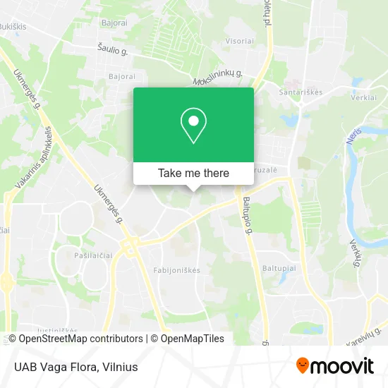 Карта UAB Vaga Flora