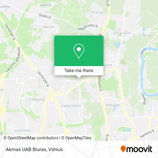 Карта Akmas UAB Biuras