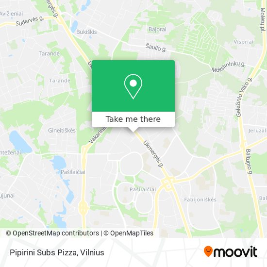 Pipirini Subs Pizza map