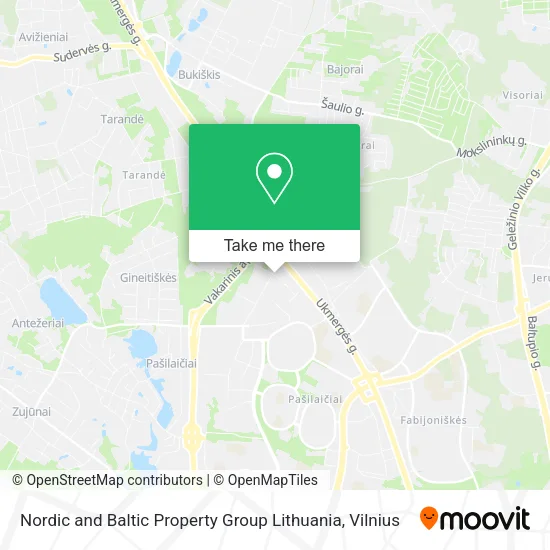Карта Nordic and Baltic Property Group Lithuania