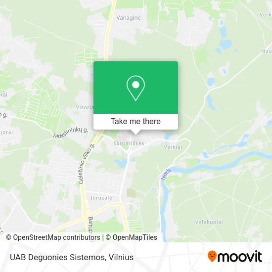 Карта UAB Deguonies Sistemos