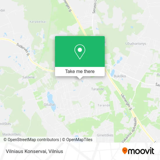Карта Vilniaus Konservai