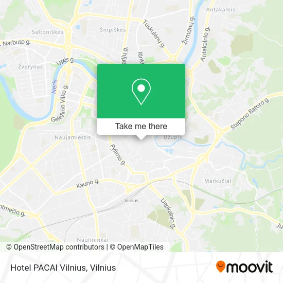 Карта Hotel PACAI Vilnius