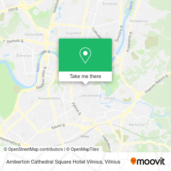 Карта Amberton Cathedral Square Hotel Vilnius