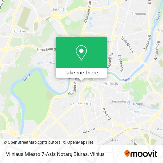 Vilniaus Miesto 7-Asis Notarų Biuras map