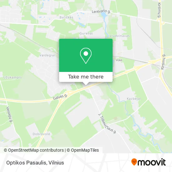 Карта Optikos Pasaulis