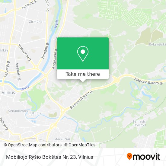 Карта Mobiliojo Ryšio Bokštas Nr. 23