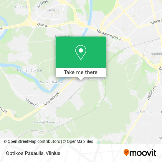 Карта Optikos Pasaulis