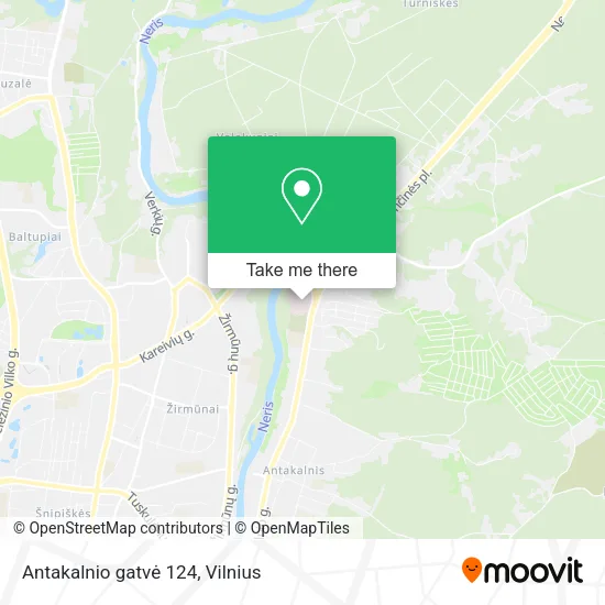 Antakalnio gatvė 124 map