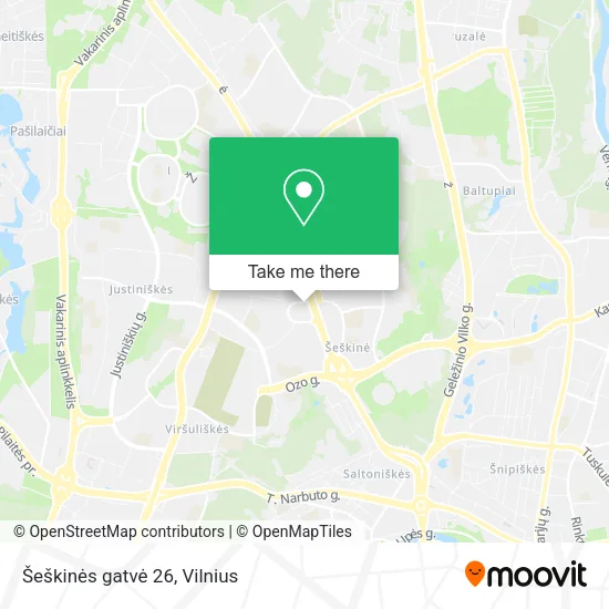 Карта Šeškinės gatvė 26